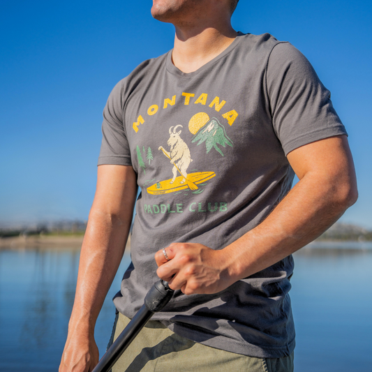 Floatsup Montana Paddle Club Mountain Goat T-Shirt