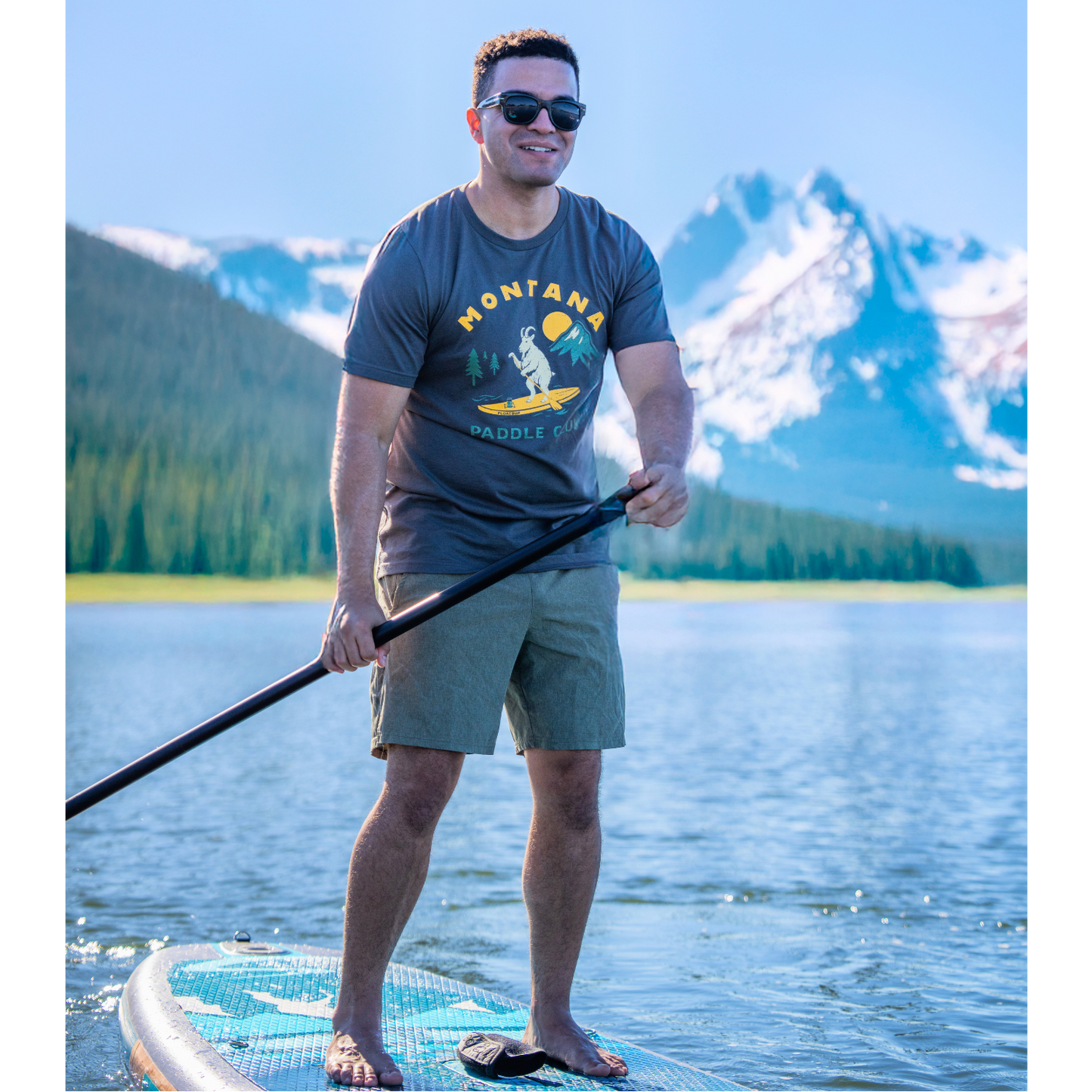 Floatsup Montana Paddle Club Mountain Goat T-Shirt
