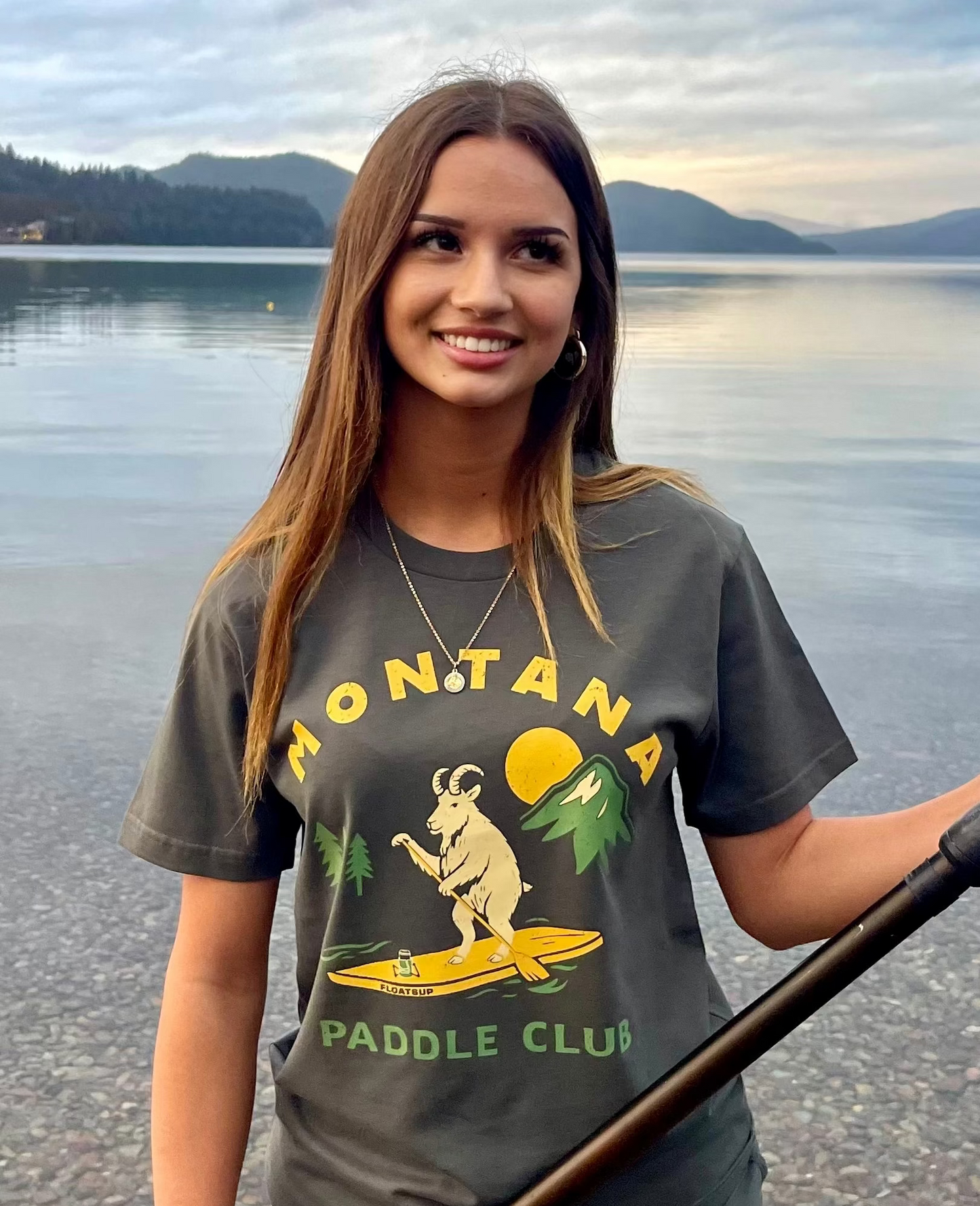 Floatsup Montana Paddle Club Mountain Goat T-Shirt